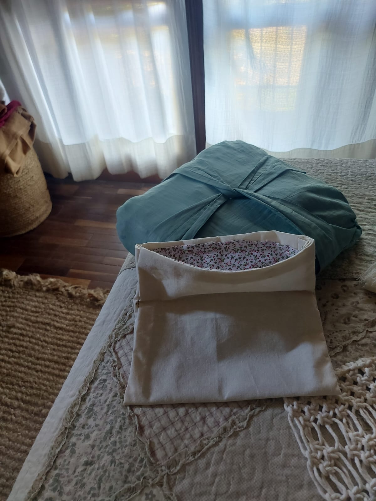 Almohadones en macramé